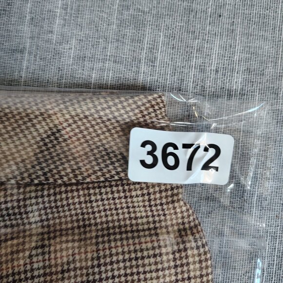 Talbots Pants Women's Size 4 Petite Plaid Houndstooth High Waist Flare - Picture 12 of 12